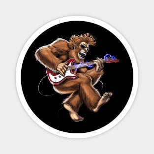 Bigfoot Guitarist Magnet